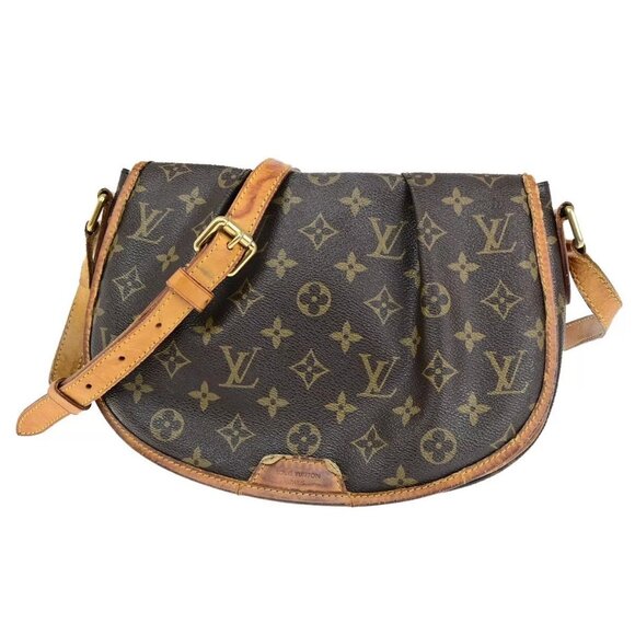 LOUIS VUITTON Menilmontant PM Shoulder Bag Monogram Leather - Picture 1 of 16